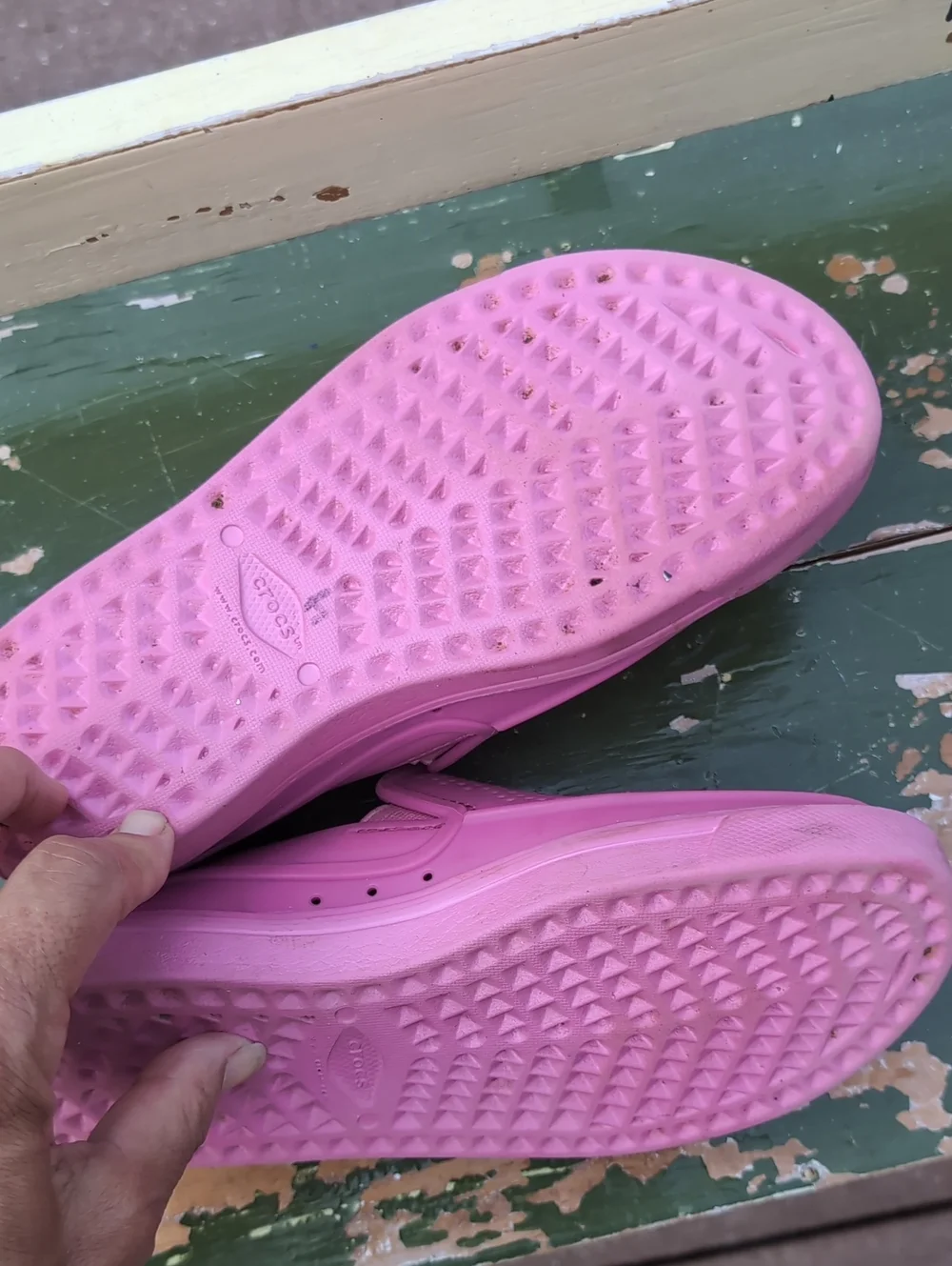 Kids Hot Pink Crocs Citilane Roku Slip-on Perforated Loafers Size 3